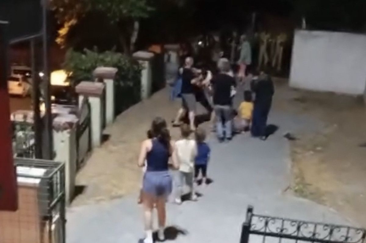 İstanbul'un Bir Parkında Çocukların Kavgasına Anneler de Karıştı